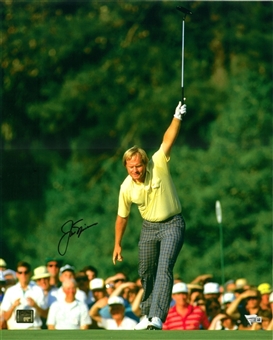 Jack Nicklaus Autographed 16x20 1986 Masters Appearance Photograph (Nicklaus Holo & Fanatics)